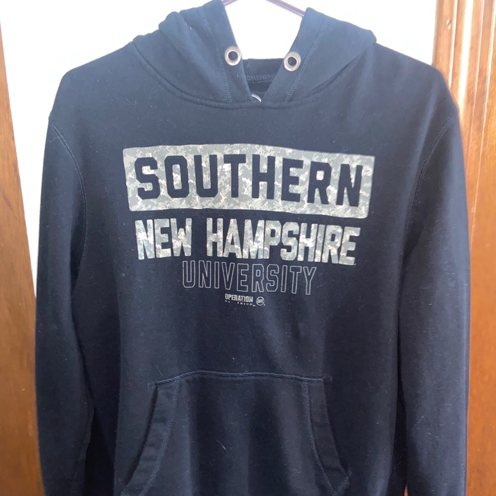 college sweatshirt